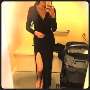 Long black formal dress